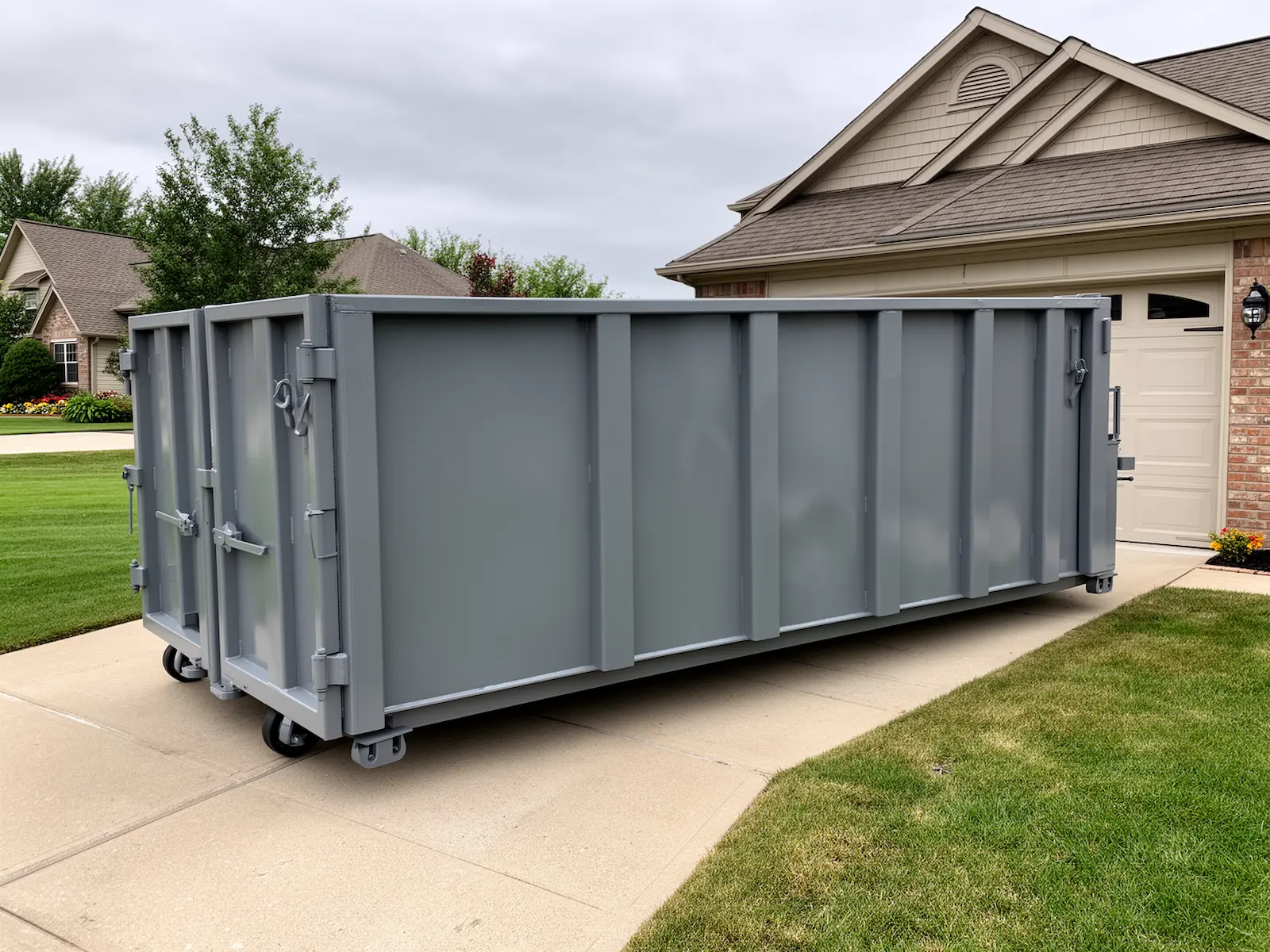 Roll-off dumpster from R & P Dumpster Rentals in Framingham, MA